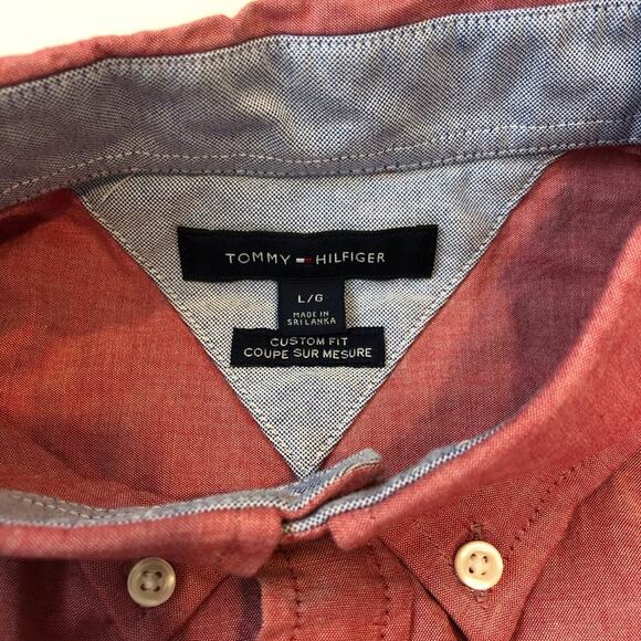 Mens Tommy Hilfiger Red Short Sleeve Short - Picture 6 of 16